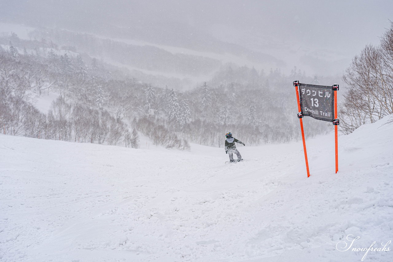 札幌国際スキー場　街は雨でも、山は雪！広々ゲレンデに思う存分シュプールを描こう(^^)/